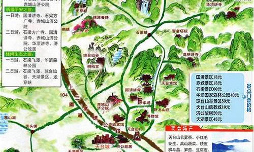 天台山旅游攻略路线最新图-天台山旅游攻略路线最新